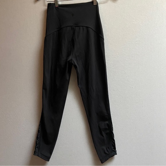 Lululemon Athletica Wunder Under Hi-Rise Legging mesh ruche sides Sz 6 - Picture 3 of 12